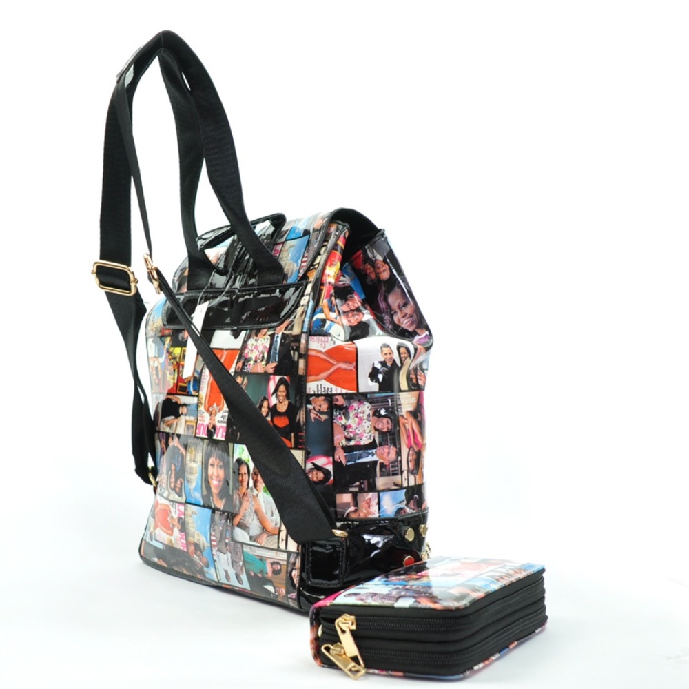 Michelle Obama Backpack With Matching Wallet - Picture 2 of 6